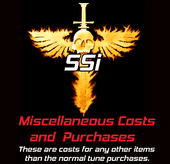 SSi Miscellaneous Purchases & Costs.